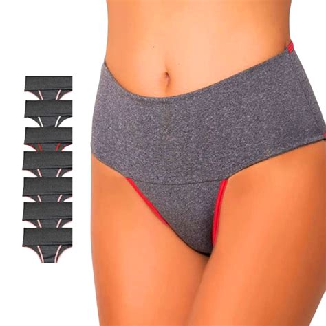 Kit 5 Calcinhas Fitness Cós Alto Calcinha Seca Barriga Shopee Brasil