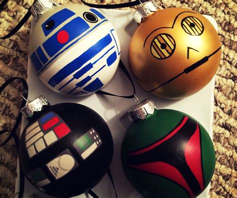 Star Wars Ornaments With Images Star Wars Christmas Ornaments Star