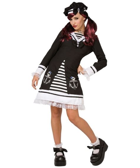 Sailor Gothic Adult Costume Women Sailor Costumes