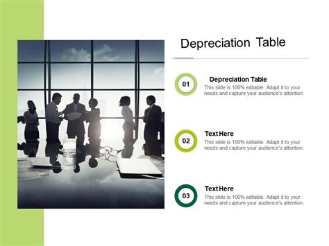 Depreciation Table Ppt Powerpoint Presentation Professional Deck Cpb Presentation Graphics