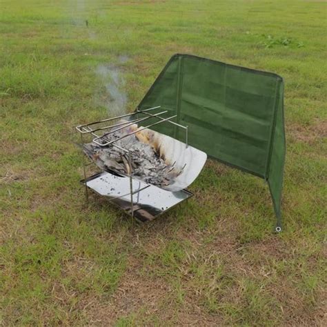 VGEBY Écran pare vent pour réchaud de camping en toile portable anti