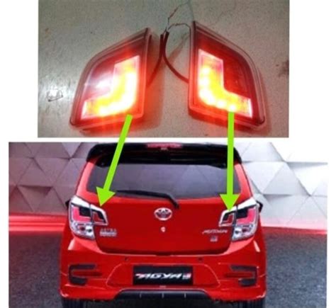 Lampu Reflektor Bagasi Toyota Agya Dan Ayla Plus Led Harga Satu Set