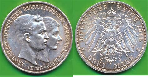 Deutschland Deutsches Reich Mark Braunschweig Ernst August