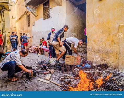 Fes Morocco October 16 2013 Islamic Rituals On The Street During