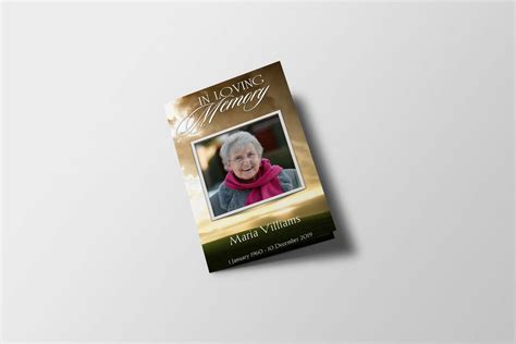 Free Funeral Program Template | Funeral Programs Templates