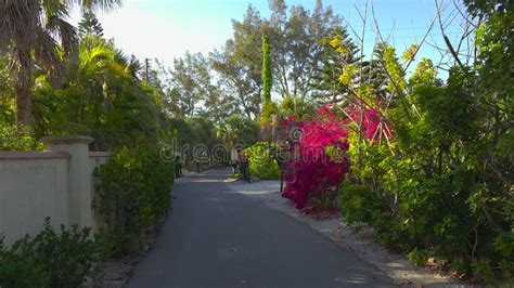 Casey Key Coastal Residential Community Picturesque Street Car Point