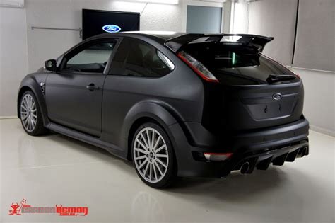 Ford Focus Rs Matte Black Vinyl Wrap Rs500 Replica Ford Focus Ford