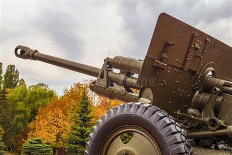 The Artillery Gun Barrel Stock Image Image Of Implement 115078723