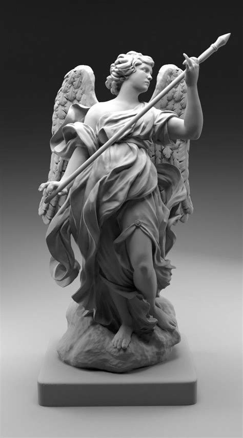 Angel Statue 3d Print Model Angel Statues Sculpture Angel Sculpture Angel Statues