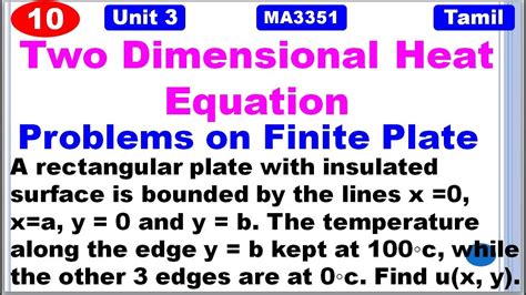 Tpde Ma Unit Application Of Partial Differential Equations