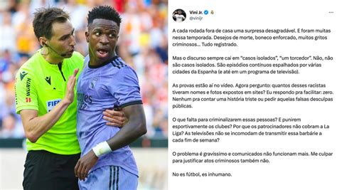 Continúa el escándalo Vinícius Jr cuelga un video con pruebas de los