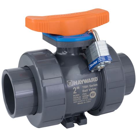 Hayward Flow Control 1 In Pvc Manual Two Way Ball Valve 466h64tbh1100a0fe0000 Grainger