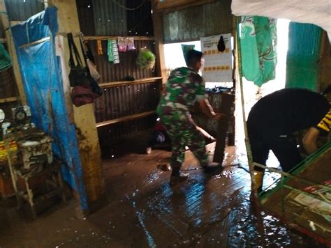 Dampak Banjir Dikampung Kessie Dusun Sekkang Desa Mariorilau Babinsa