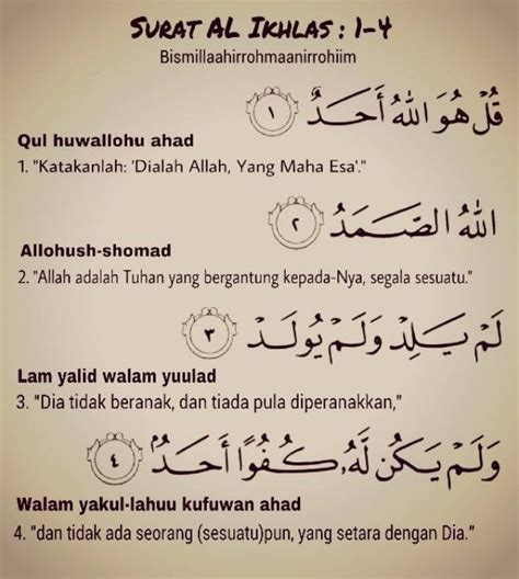 Maksud Ayat Surah Al Ikhlas Tafsir Surah Al Ikhlas Thora White