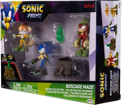 Sonic Prime Figuras De Multipack Wave Bos Cage Maze Yaxa