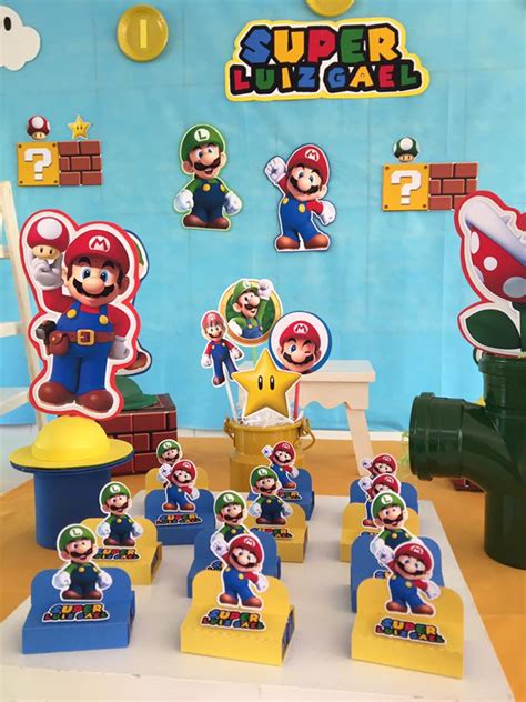 Festa das Cores Decoração Super Mario Brós