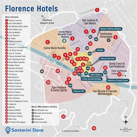 FLORENCE HOTEL MAP