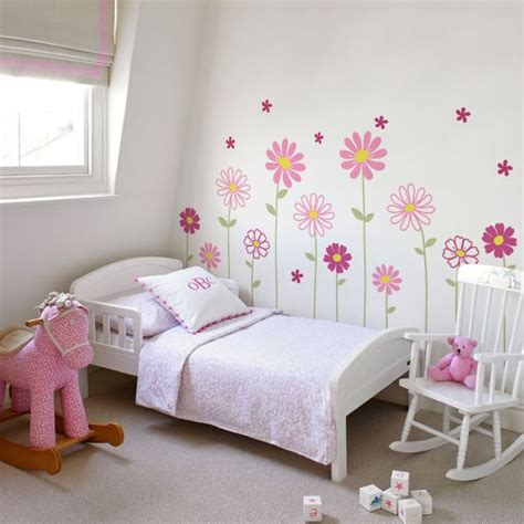 Daisy Flower Wall Decals Flower Wall Decals Nursery Decals Girl