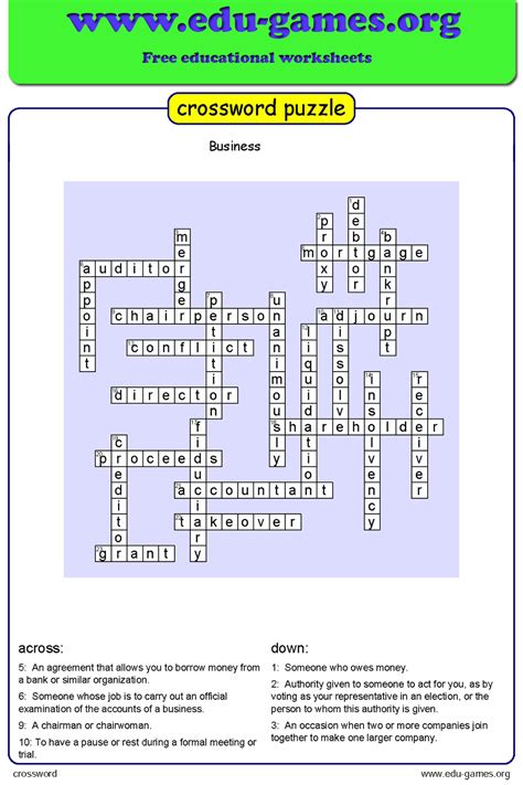 Crossword Puzzle Maker Generator