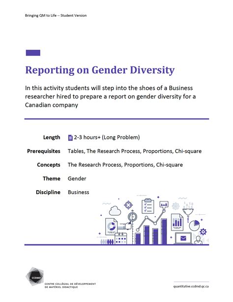 Reporting On Gender Diversity Bringing Qm To Life