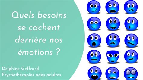 Les besoins cachés derrière nos émotions YouTube