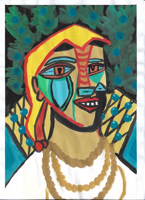 Cubism Painting Dinagyang Dancer In Picasso S Style On Behance