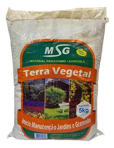 Terra Adubada Vegetal 5kg Para Plantas E Jardim Fértil MercadoLivre