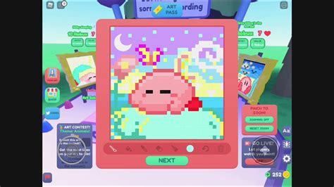 Audrinas Creative Crafting Starving Artist Kirby Pixel Art Drawing Robloxipad 1080p60