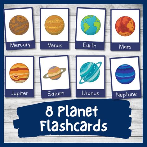 Printable Planet Flashcards - Learn About Our Solar System - Nurtured ...