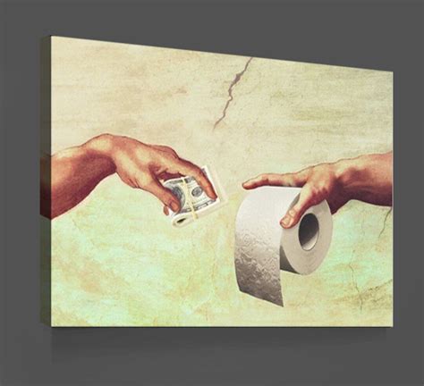 The Creation Of Adam By Michelangelo Parody Art Meme Poster Etsy