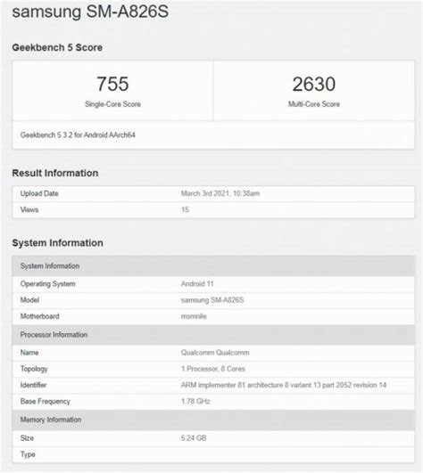 Spesifikasi Samsung Galaxy A Muncul Di Geekbench Pakai Snapdragon