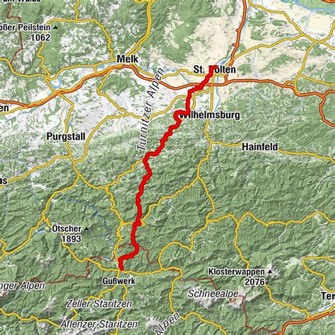 Pielachtaler Pilgerweg Gesamtverlauf Von St P Lten Nach Mariazell