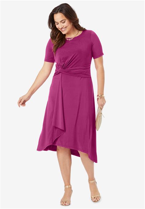 Asymmetrical Hem Dress Catherines