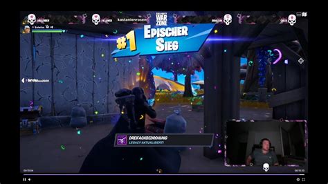 F R Fortnite Erster Epische Live Sieg Youtube