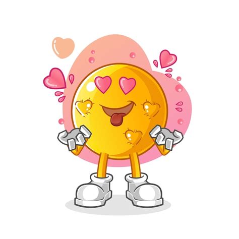 Premium Vector Emoticon Fallin Love Illustration