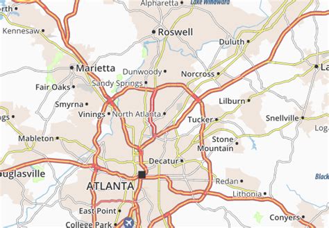 MICHELIN North Atlanta map - ViaMichelin