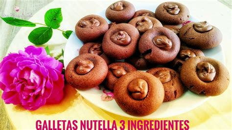 Galletas De Nutella Con 3 Ingredientes Receta Fácil😍 Youtube