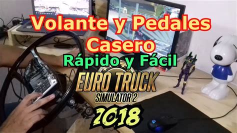 Volante Con Pedales Casero Euro Truck Simulator R Pido Barato Y