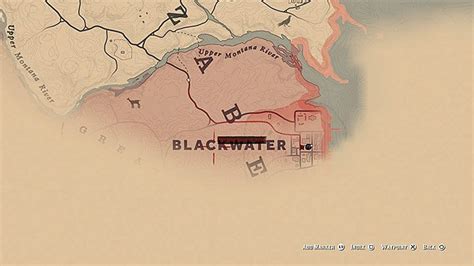 RDR2 Blackwater Map