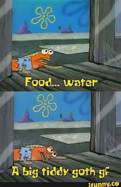 Spongebob I Need It Water Meme