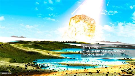 Chicxulub Asteroid Impact Illustration High-Res Vector Graphic - Getty ...