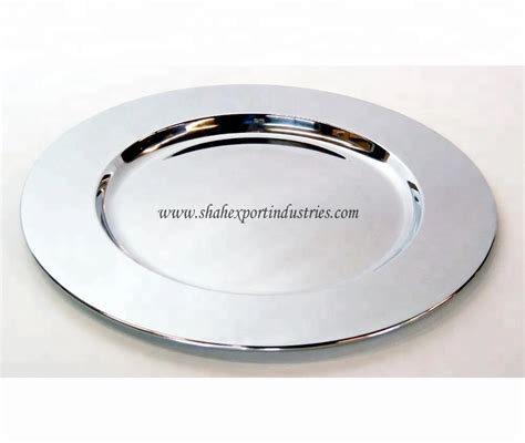 Stainless Steel Charger Plates Silver Chargers For Dinner Plates Parties Weddings And Table