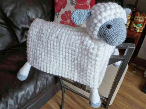 Crochet Tutorial Cuddly Sheep Baby Toy Pram Blanket Free Pattern