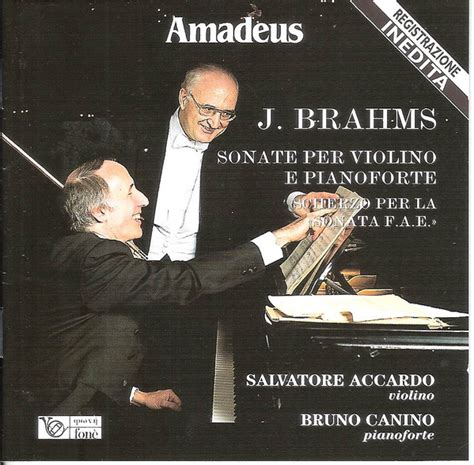 Johannes Brahms Sonate Per Violino E Pianoforte 1998 CD Discogs