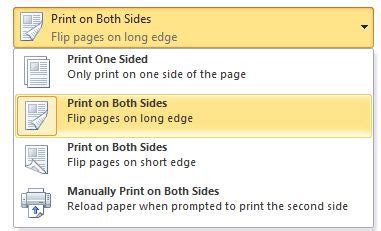 Flip On Long Edge Vs Short Edge