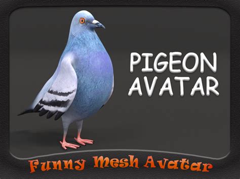 Second Life Marketplace Pigeon Avatar