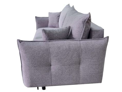 Canap Droit Convertible Places Lomoco Melody Coloris Gris Conforama