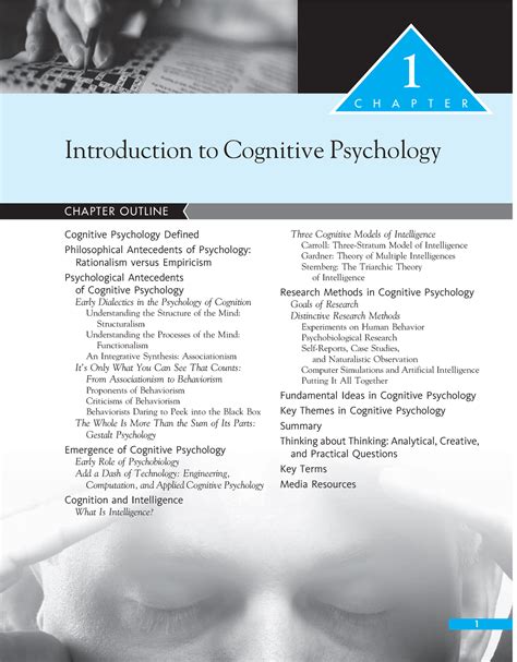 Nature History Methods In Cognitive Psychology Chapter Outline C H A