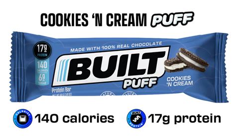 Cookies ‘n Cream Built Puff 12ct Nutrition Hq