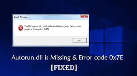 Updated How To Fix Error Code X E And Autorun Dll Is Missing